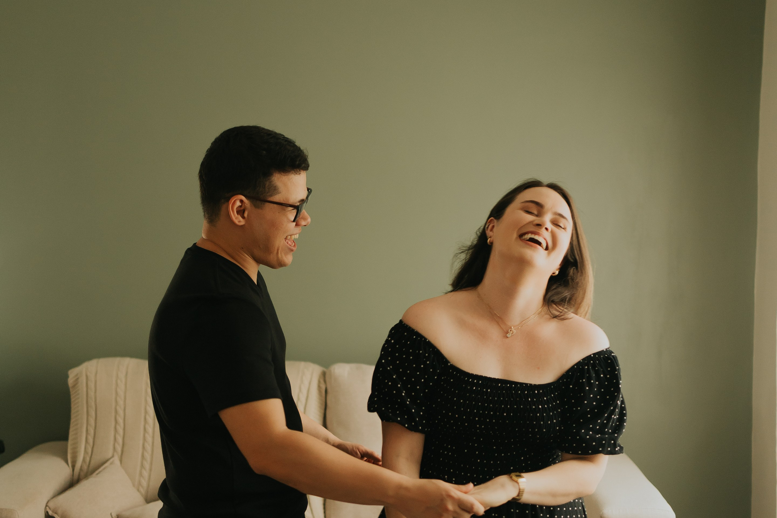 Sara e Paulo — Ensaio em casa