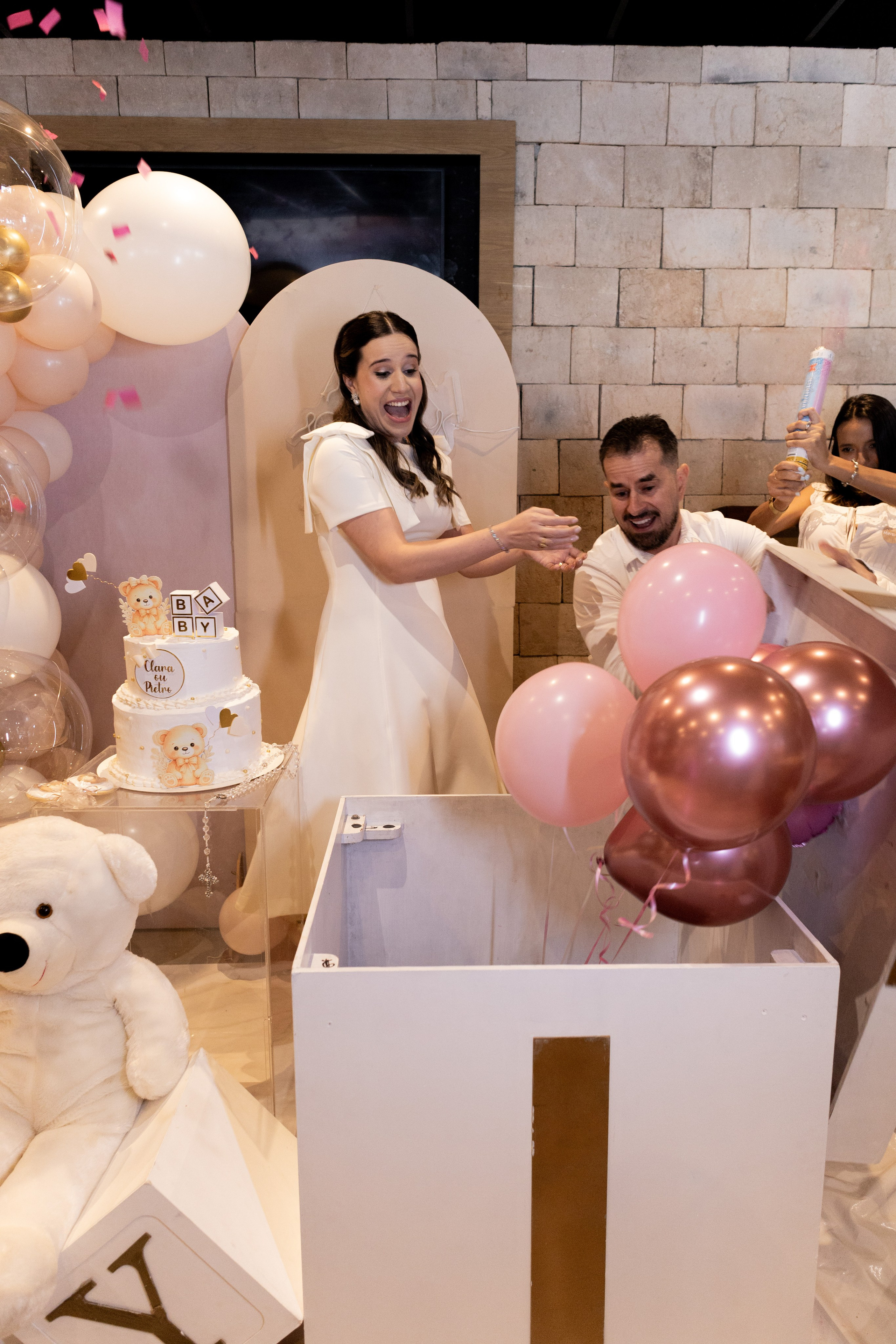 Chá revelação — Clara. Fotos e filme de partos & famílias