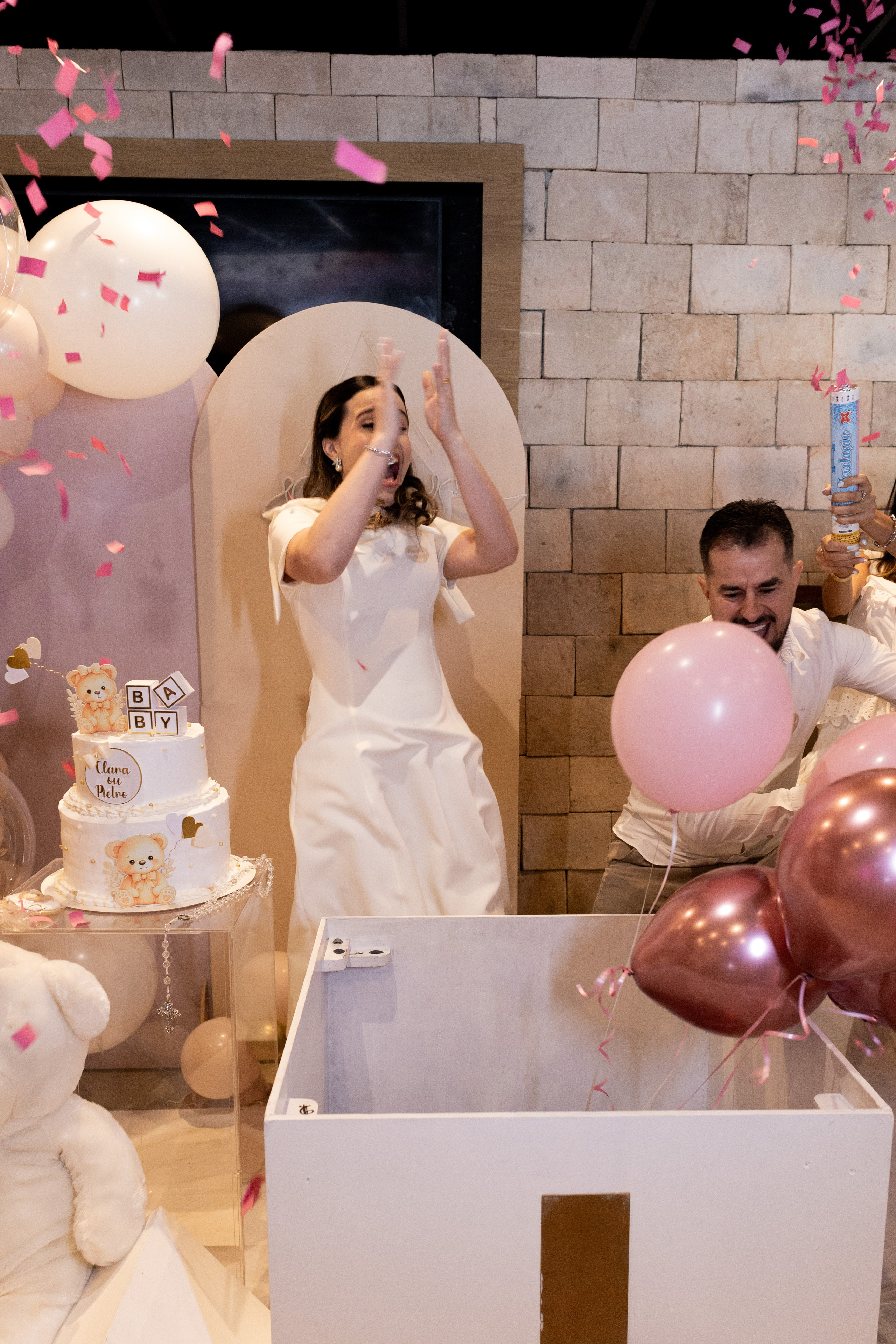 Chá revelação — Clara. Fotos e filme de partos & famílias