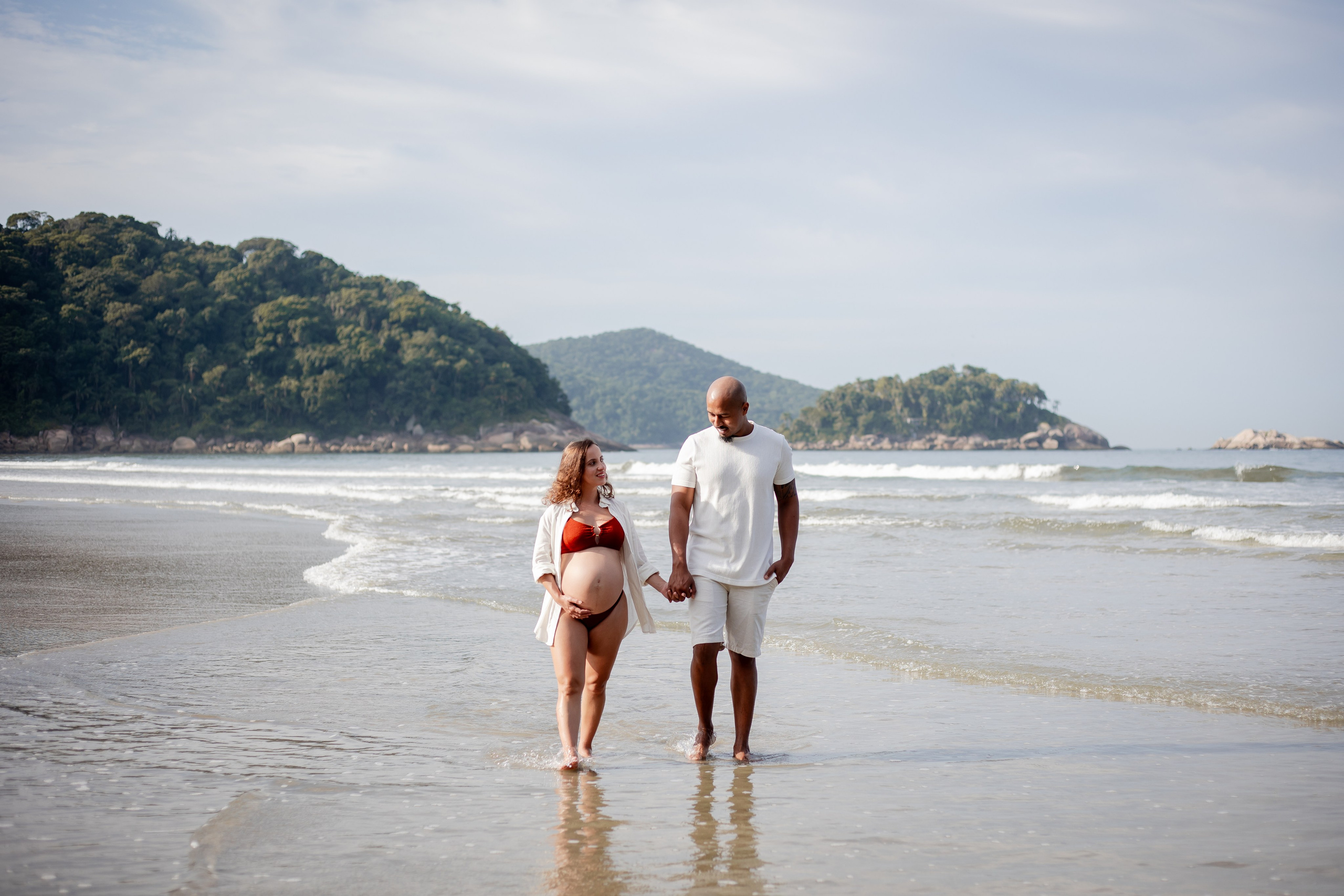 Ensaio gestante na praia