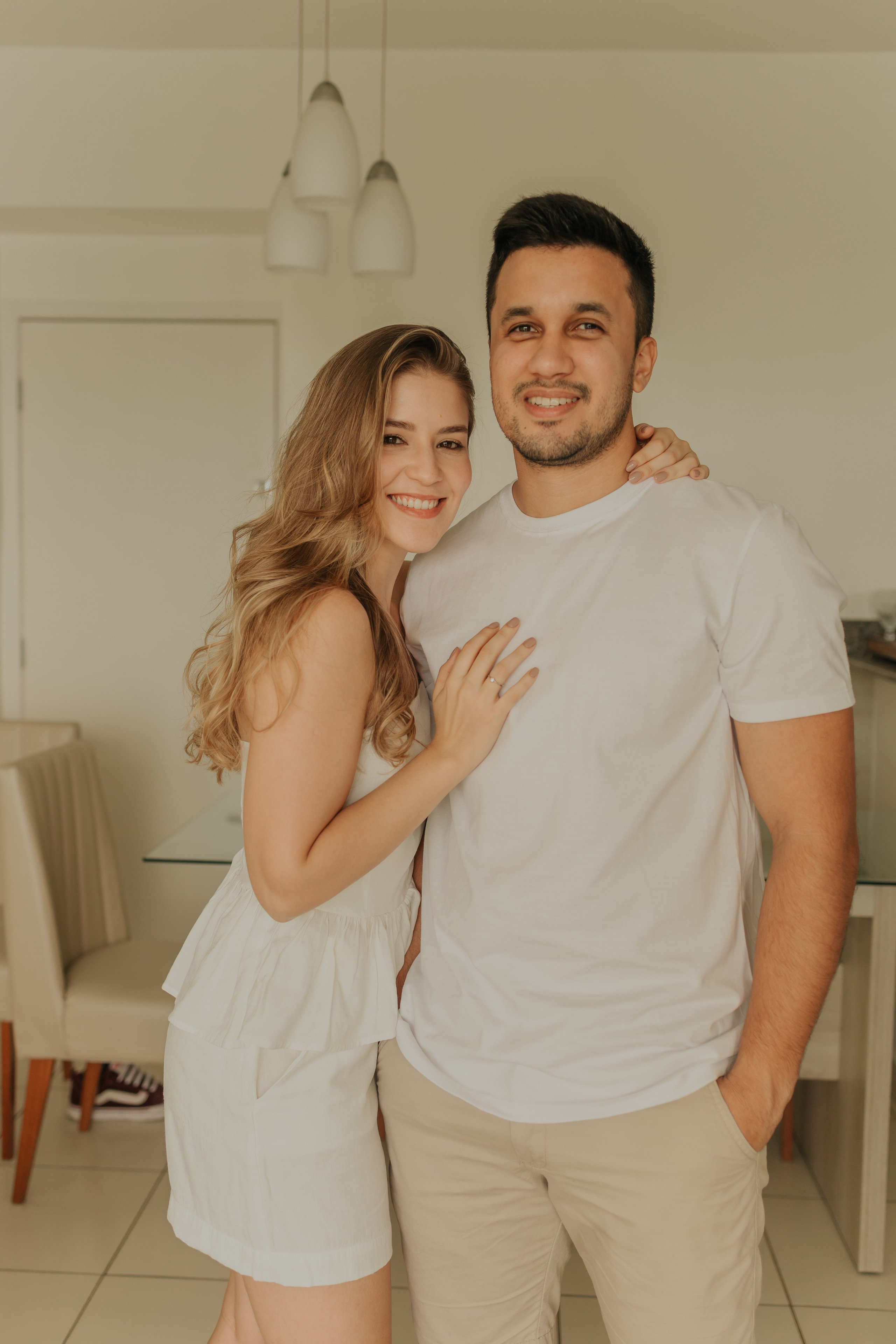 Thayna e Luiz — Ensaio em casa. Fotógrafo de Casamentos em Manaus — Leandro Santos