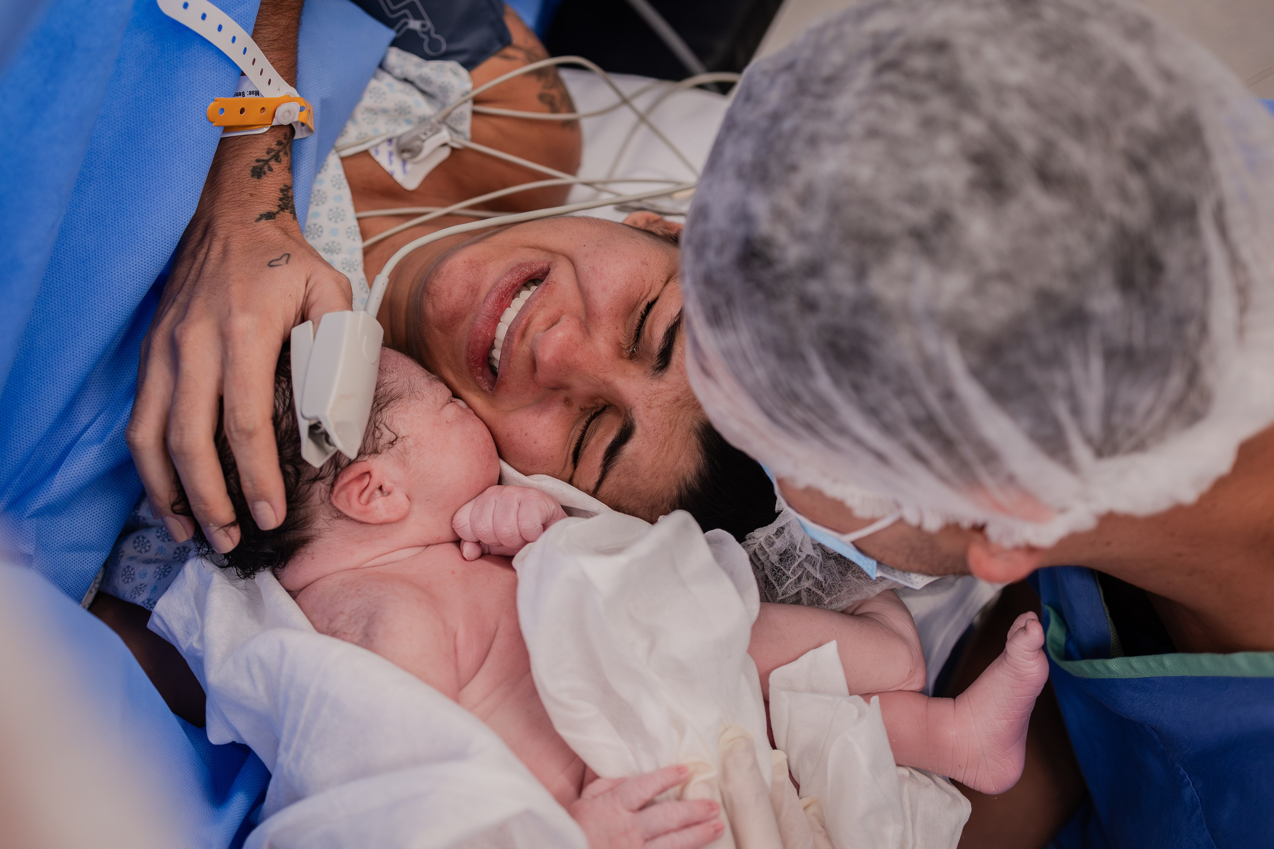 A chegada de Raoni. Fotografa de Família Jaque Mesquita