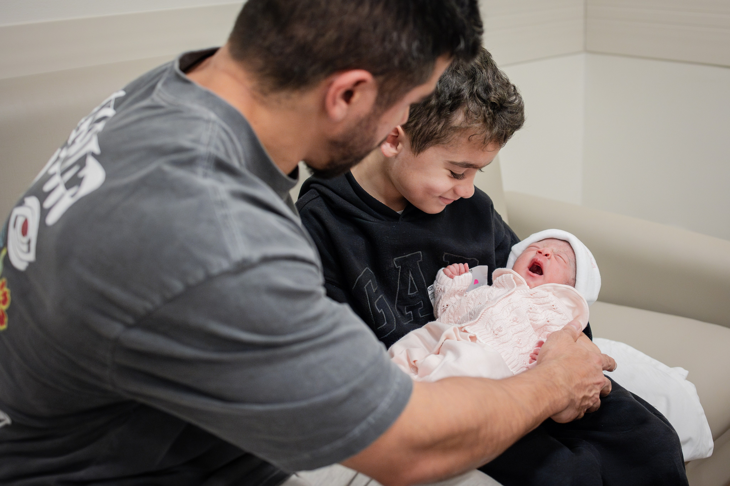 A chegada de Dunya. Fotografa de Família Jaque Mesquita