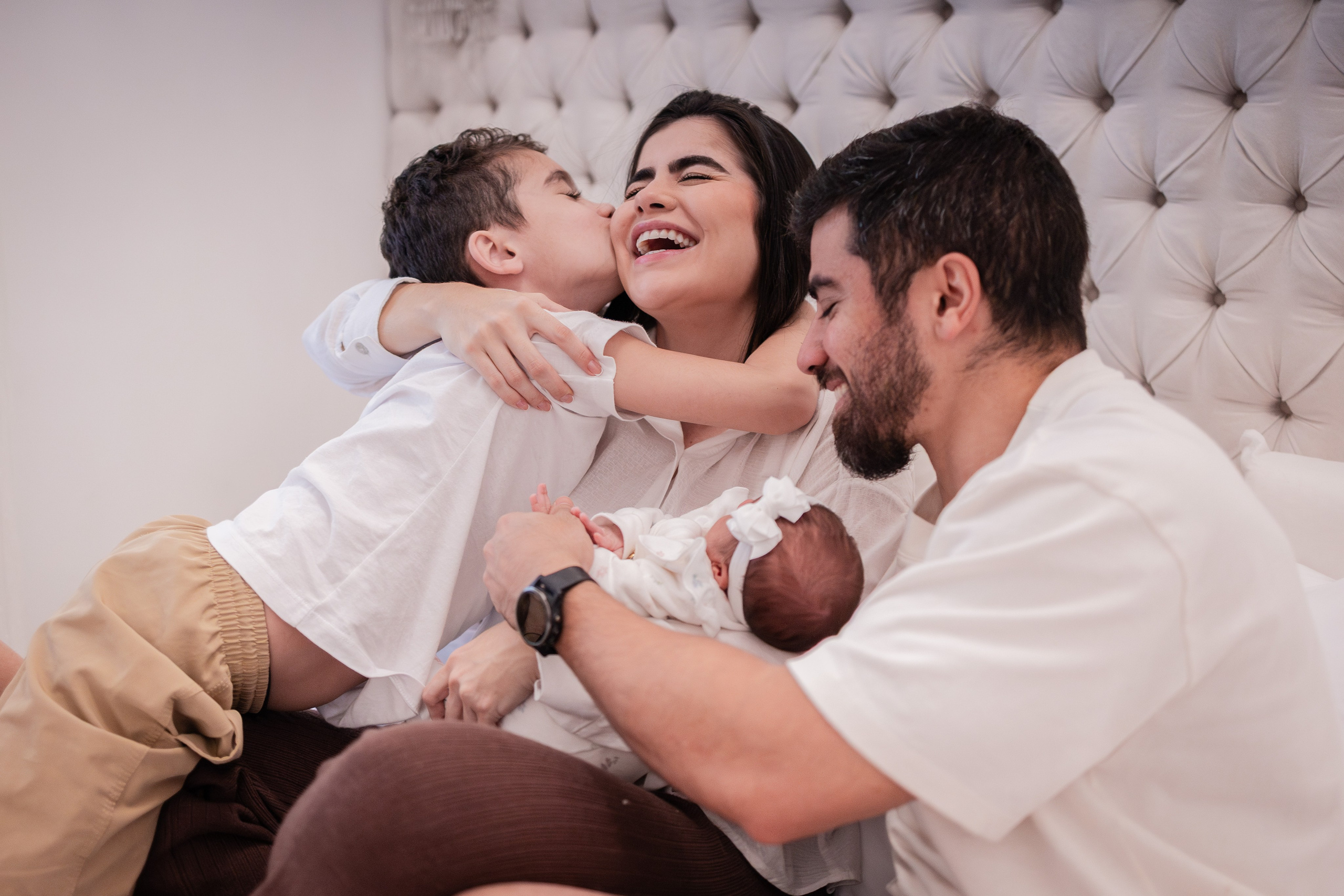 Primeiros dias de Dunya. Fotografa de Família Jaque Mesquita