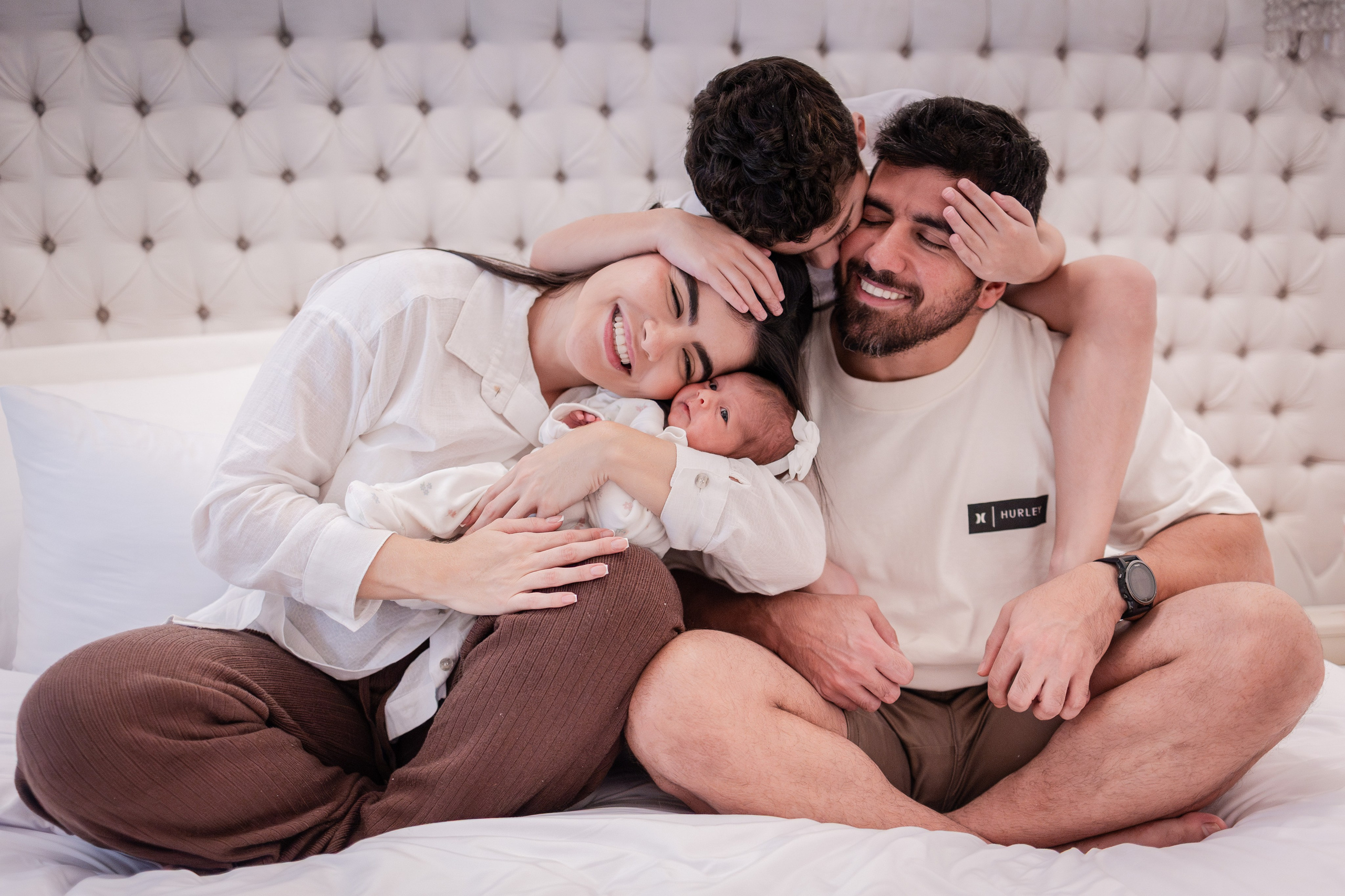 Primeiros dias de Dunya. Fotografa de Família Jaque Mesquita