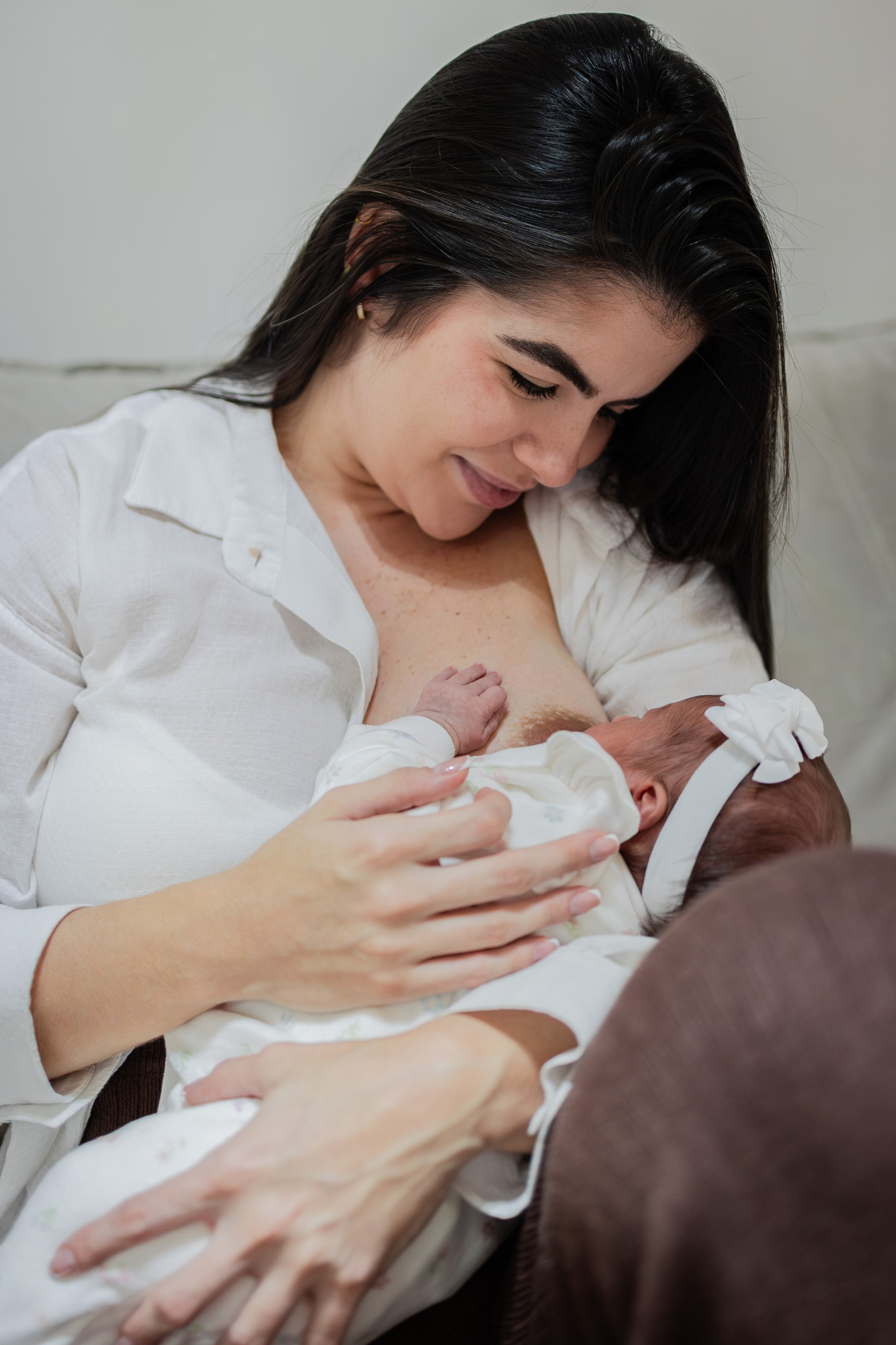 Primeiros dias de Dunya. Fotografa de Família Jaque Mesquita