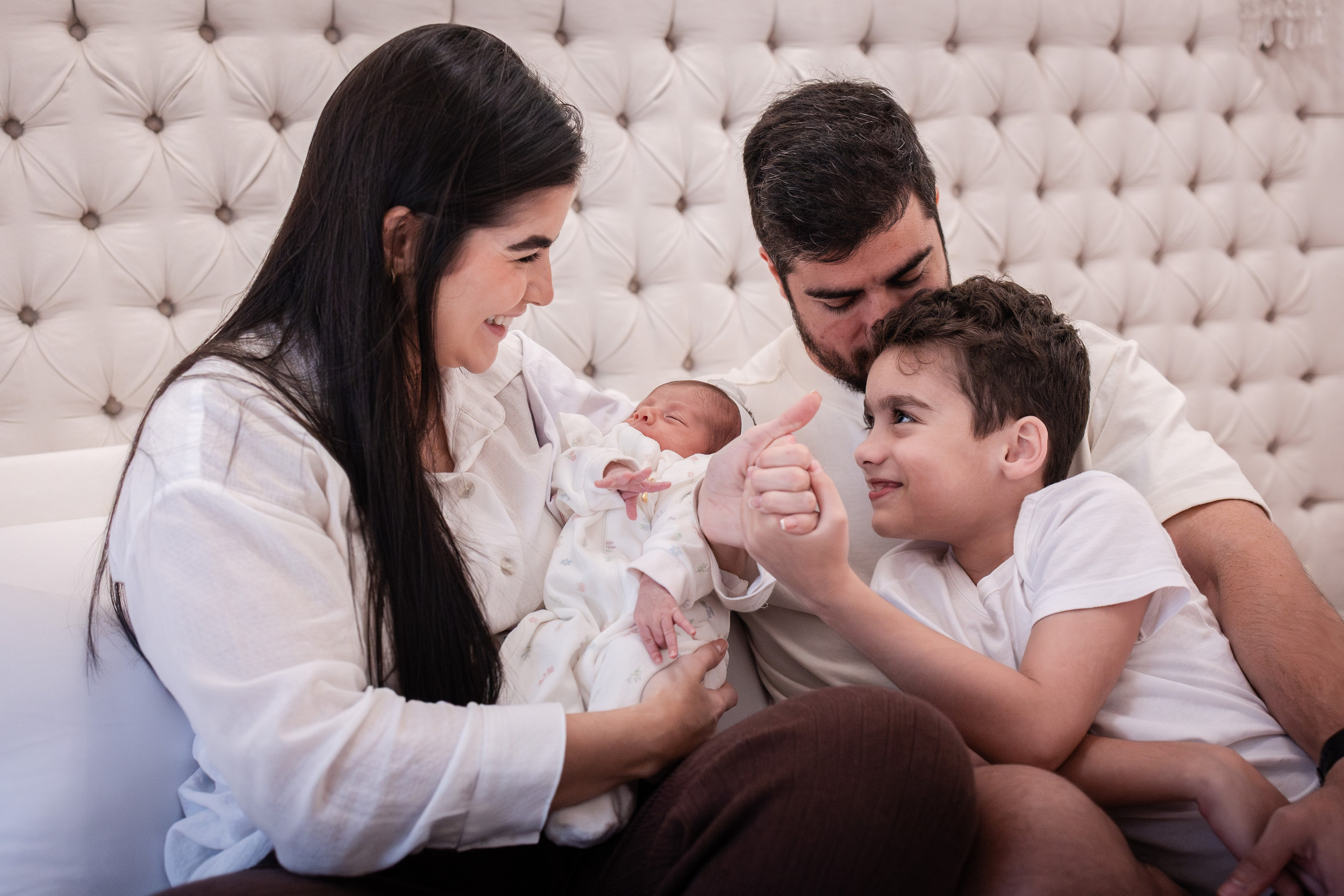 Primeiros dias de Dunya. Fotografa de Família Jaque Mesquita