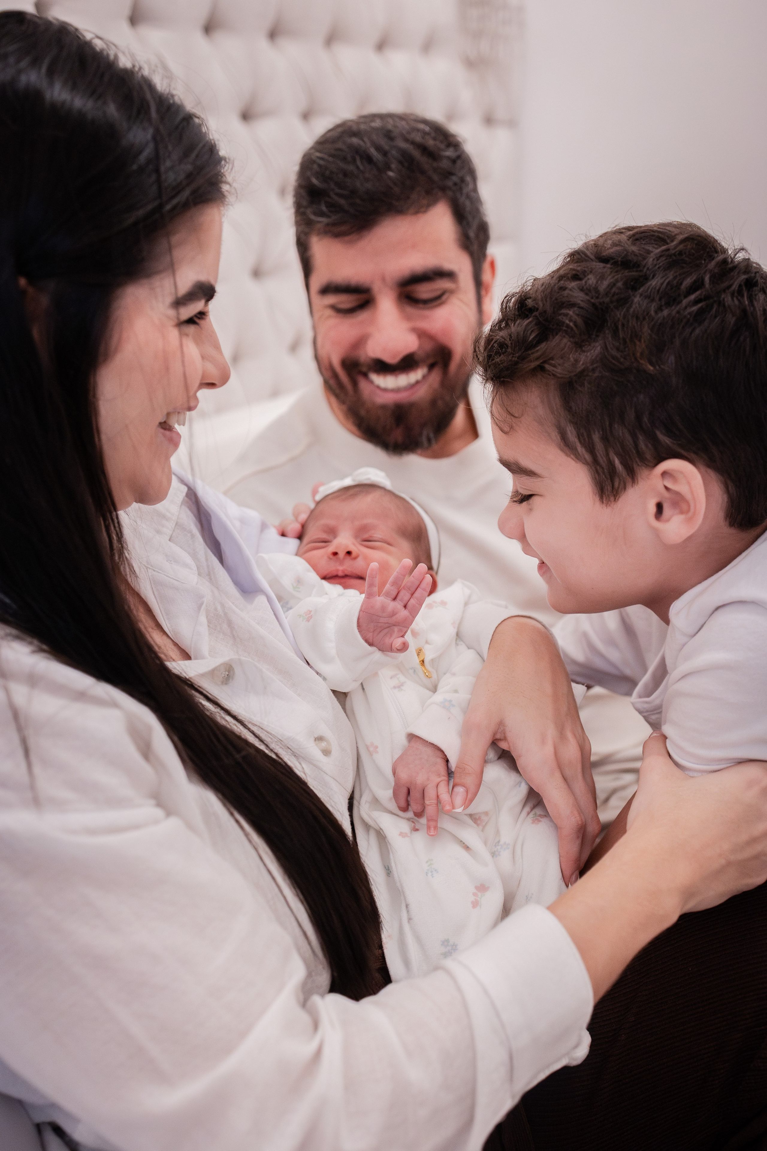 Primeiros dias de Dunya. Fotografa de Família Jaque Mesquita