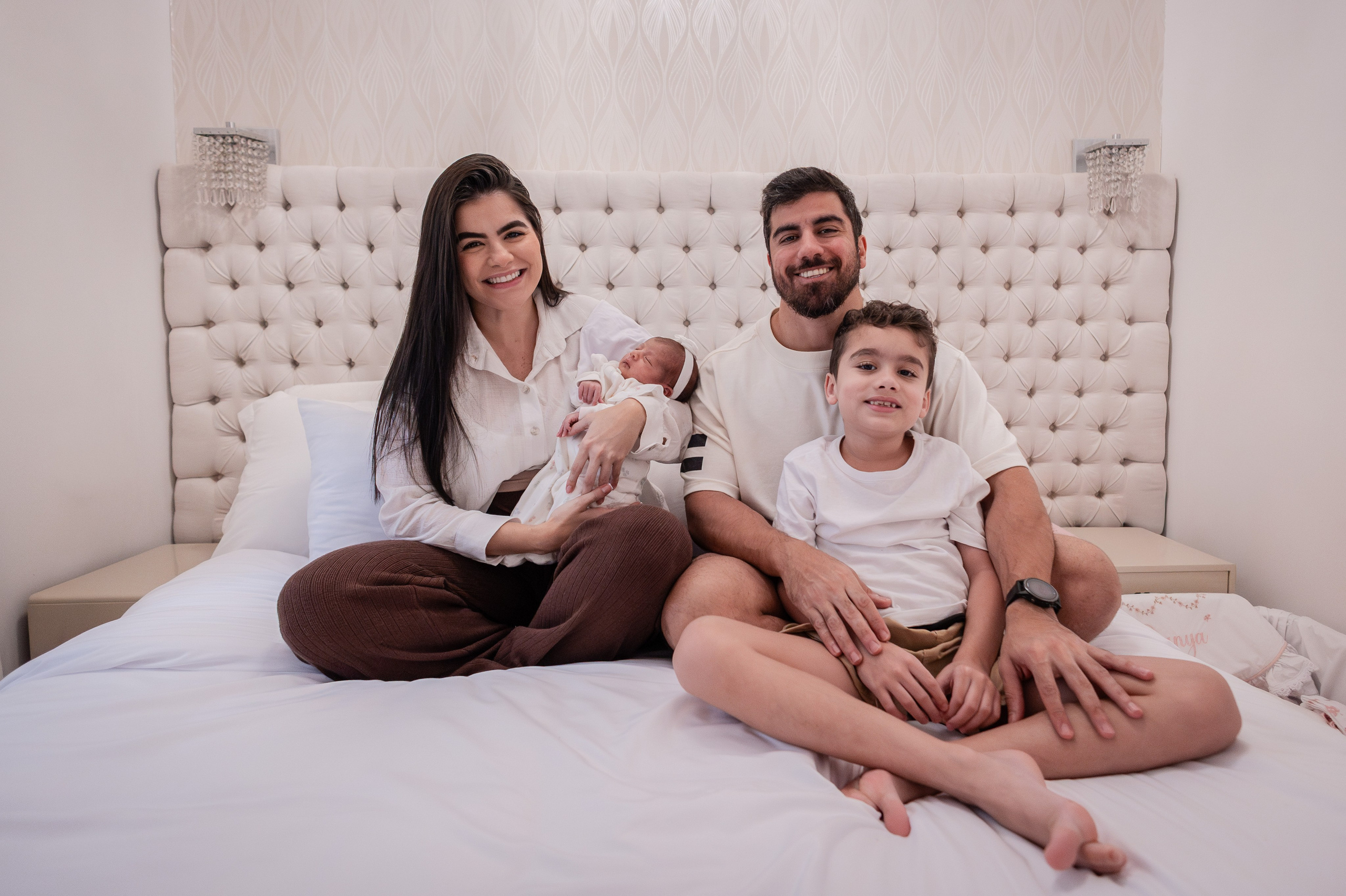 Primeiros dias de Dunya. Fotografa de Família Jaque Mesquita