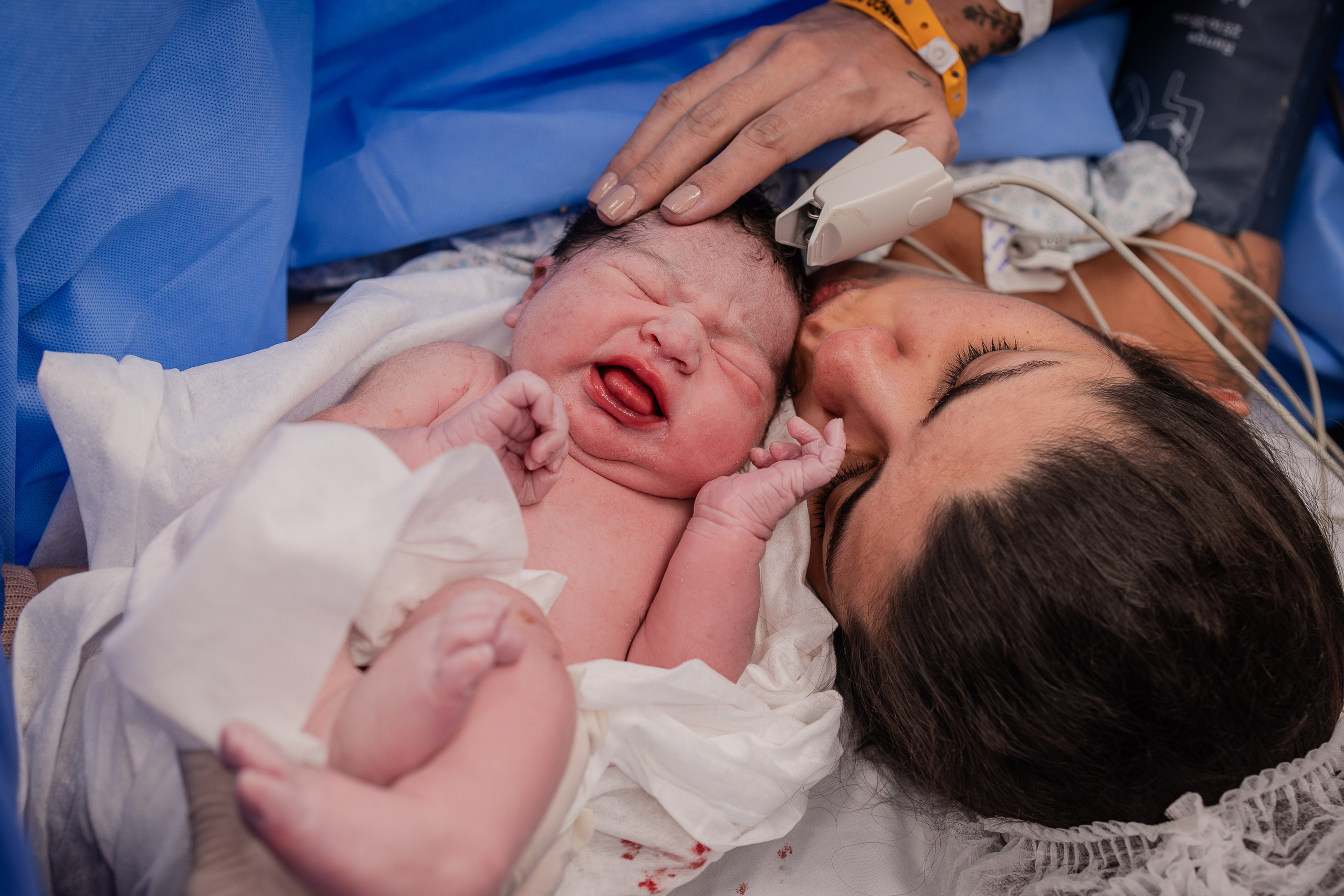 A chegada de Raoni. Fotografa de Família Jaque Mesquita