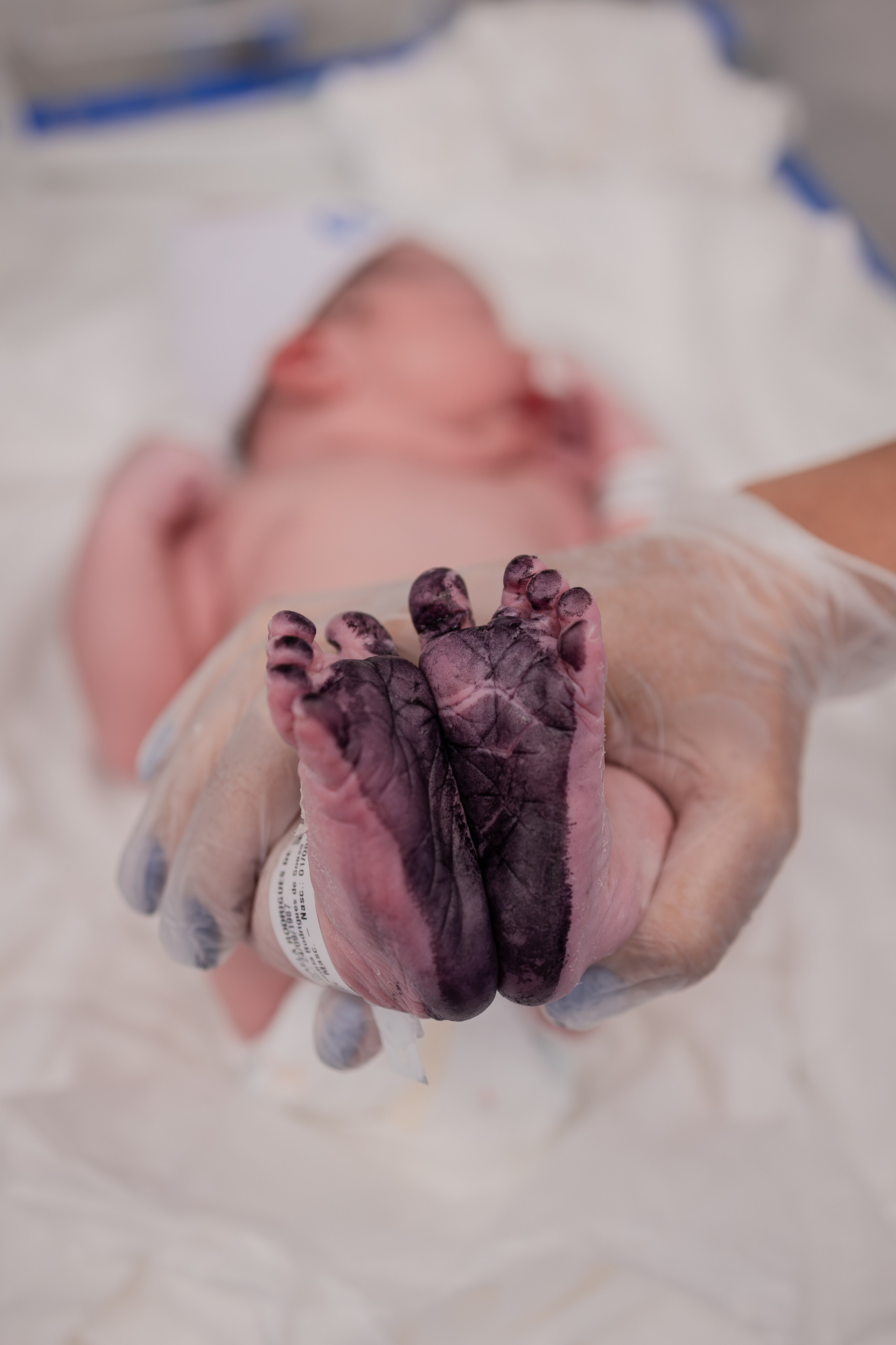 A chegada de Raoni. Fotografa de Família Jaque Mesquita