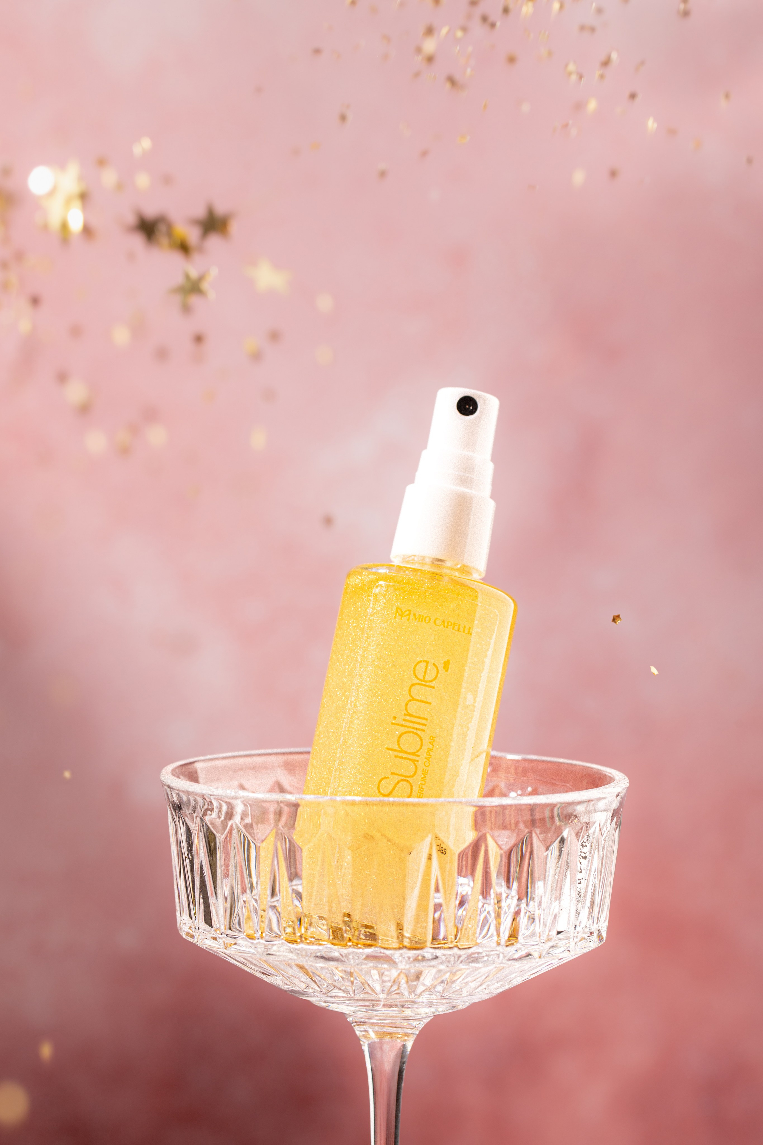 Foto profissional para propaganda dos produtos de cabelo. 