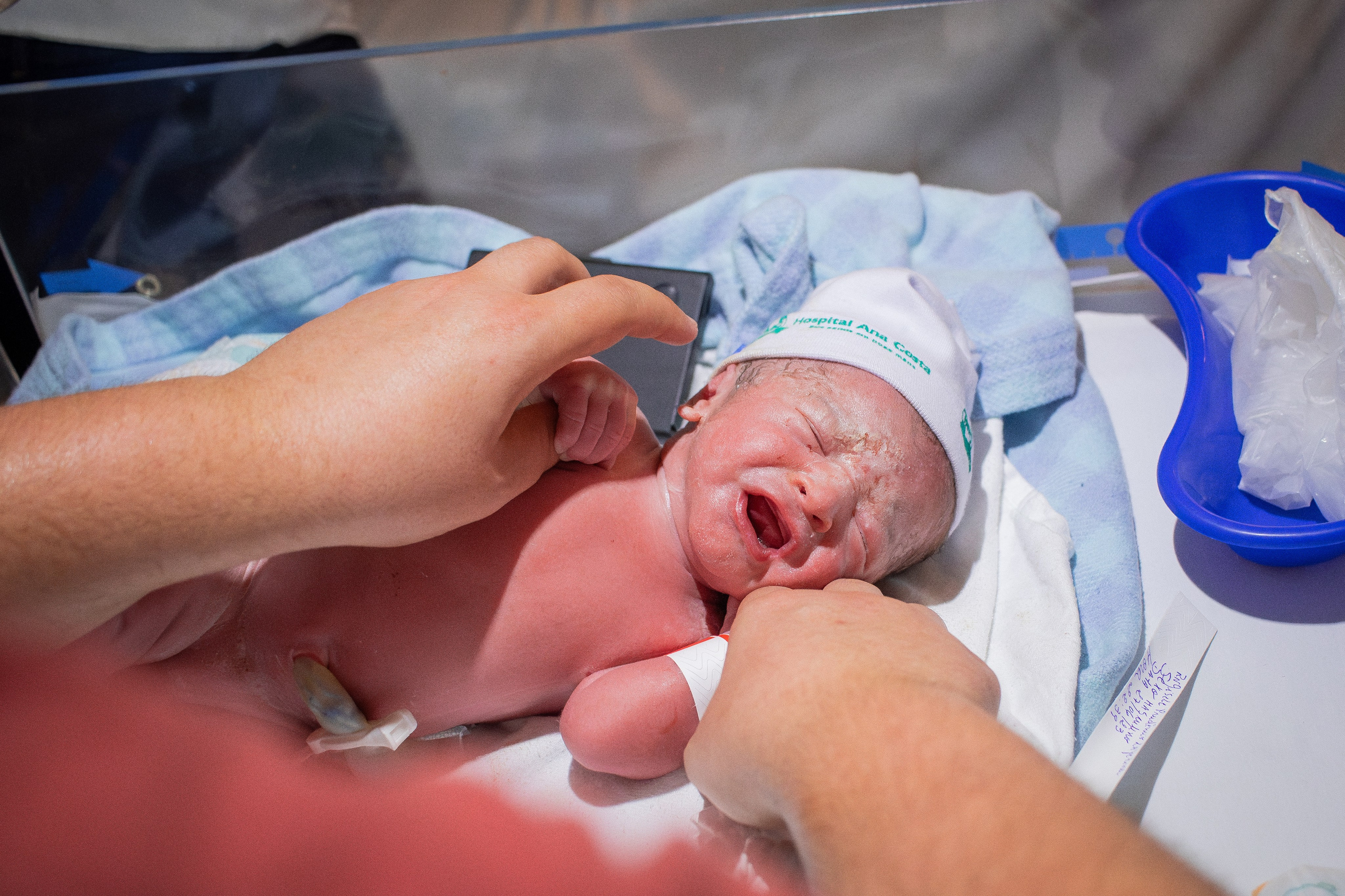 A chegada de Ian. Fotografa de Família Jaque Mesquita