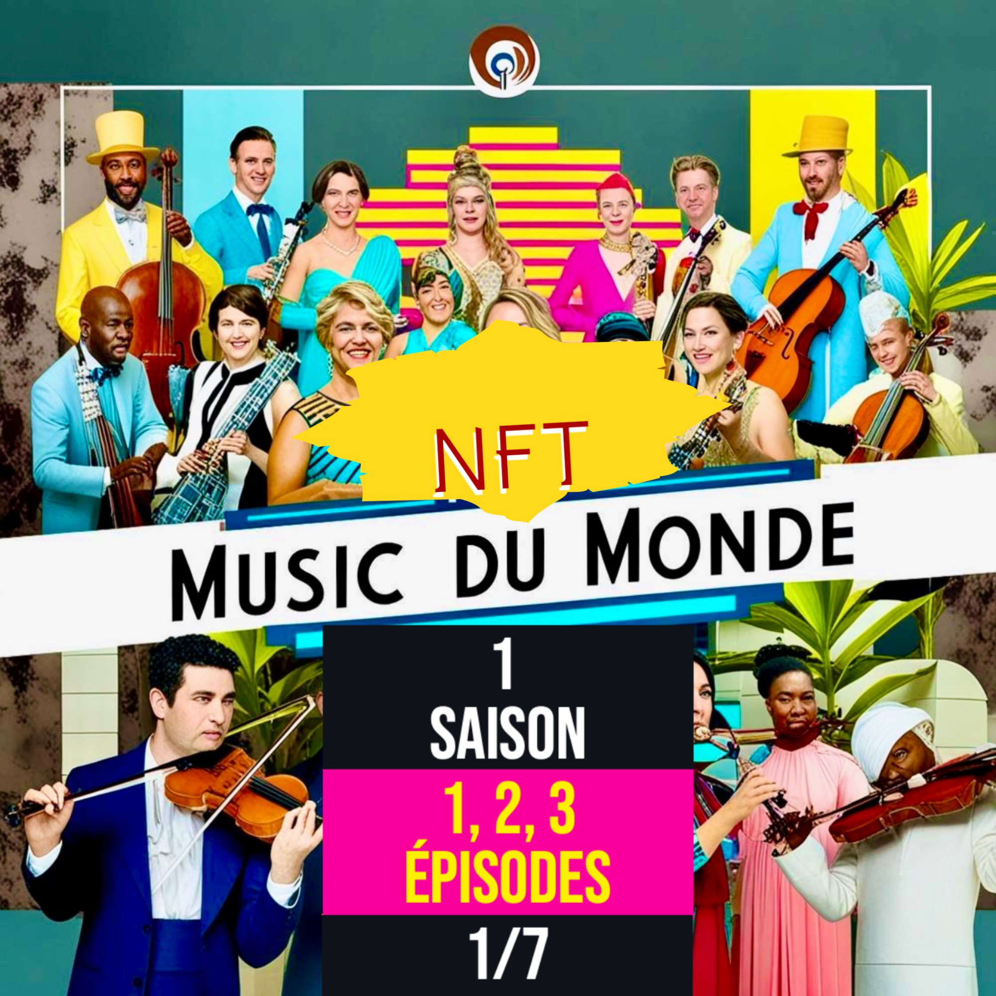 NFT Music du Monde. Association CASIdAF & BRUCEF with Vernov Production & AKKA Music